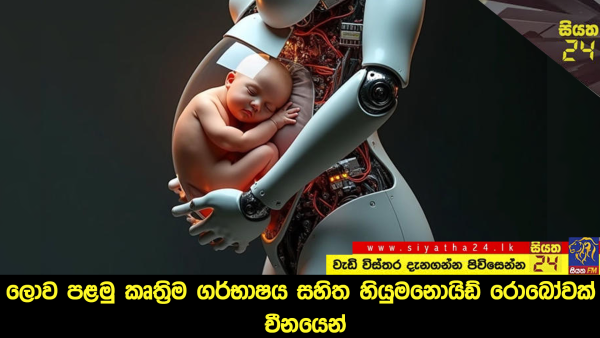 ලොව පළමු කෘත්‍රිම ගර්භාෂය සහිත හියුමනොයිඩ් රොබෝවක් චීනයෙන්